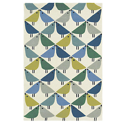 Scion Lintu Birds Rug, Blue Scion Lintu Birds Rug, Blue